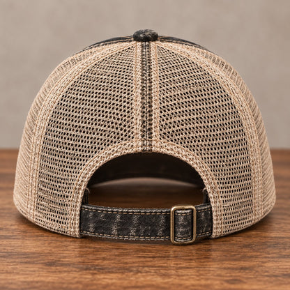 🔥LAST DAY 50% OFF - ✝️There Is No Greater Love Christian Jesus Hat | Vintage Crown of Thorns & Cross Faith Trucker Cap🧢