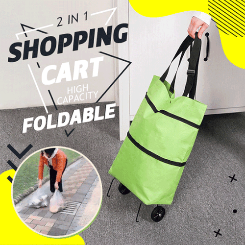 🔥Last Day 40%Off 🔥 2 in 1 Foldable Shopping Cart Bag🎁