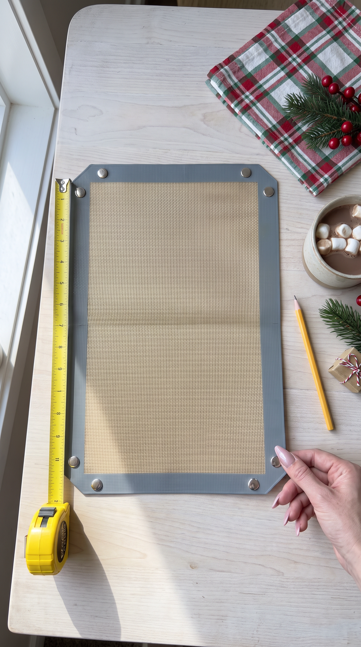 🍪 Snap-Corner Silicone Baking Mat – Non-Stick, Reusable & Easy to Store