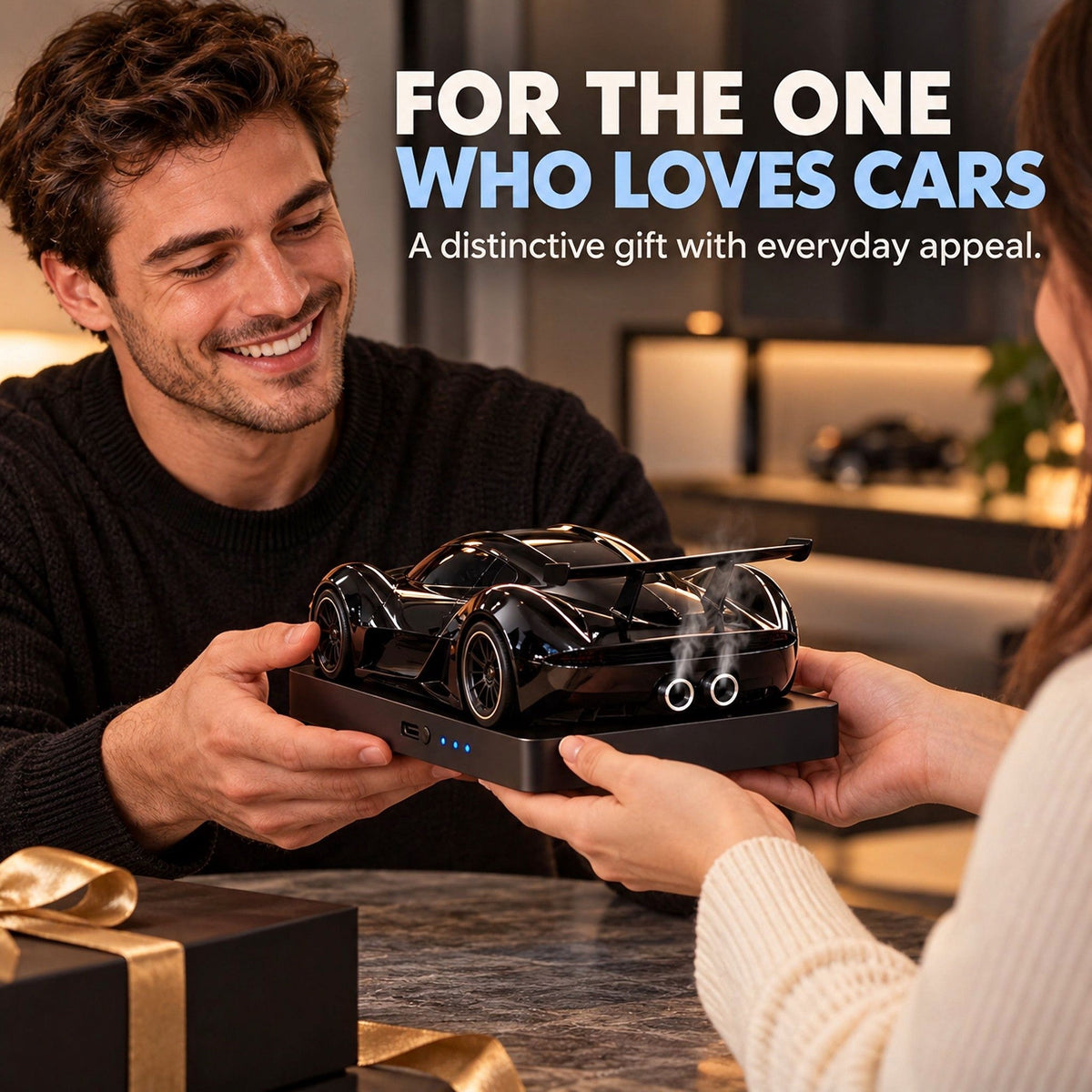🏎️ Race-Car Aroma Diffuser with Dual Exhaust Mist
