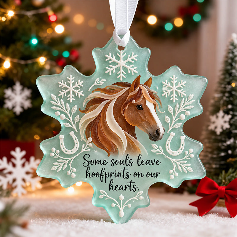 🐴❄️ Horse Lover Snowflake Ornament Collection – 6 Inspirational Christmas Keepsakes