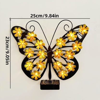 🔥🦋Solar Lights Outdoor Metal Butterfly Wall Decor