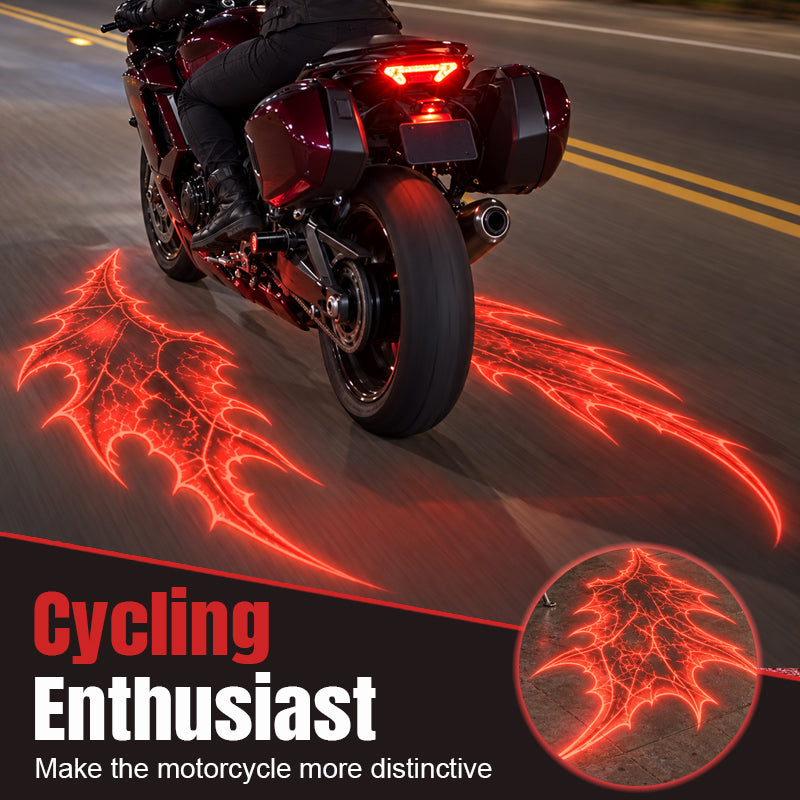 🏍️🔥HOT SALE⚡Motorcycle Devil Wing Ground Projection Lights