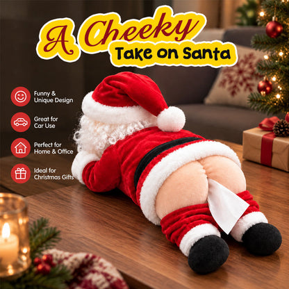 🎁Best Sale 49%-🎅Funny Santa Butt Tissue Box Holder – Hilarious Christmas Decor & White Elephant Gag Gift