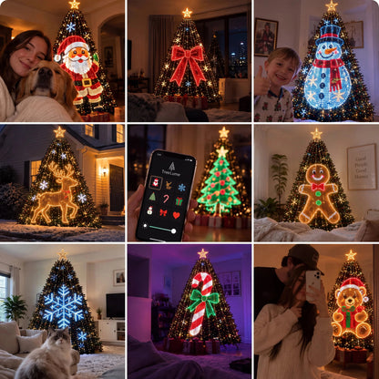 ⚡️FREE SHIPPING🔥-Smart Animated Christmas Tree Lights – App-Controlled LED Effects