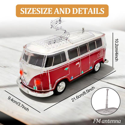 🚌WS-267BT Rechargeable Portable Bluetooth Speaker (Bus/Campervan Shape, ABS Build, 50Hz-20kHz)