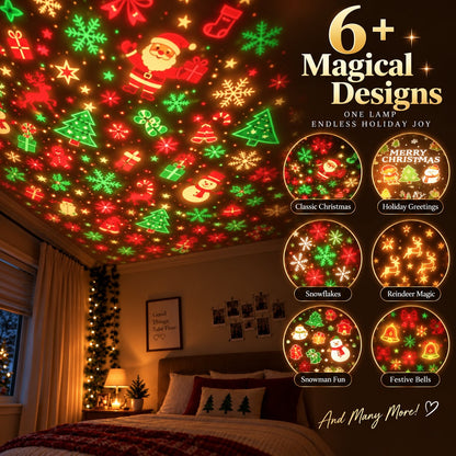 ⚡ONLY TODAY 50% OFF-🎄Christmas Magic Projection Light – Bright Holiday Room Decor