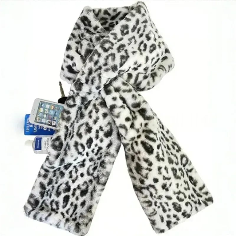 🎄60% OFF NOW! 🎉50K+ SOLD!🎁Cozy Scarf with Hidden Pocket – Warm, Soft & Secure Zipper🧣