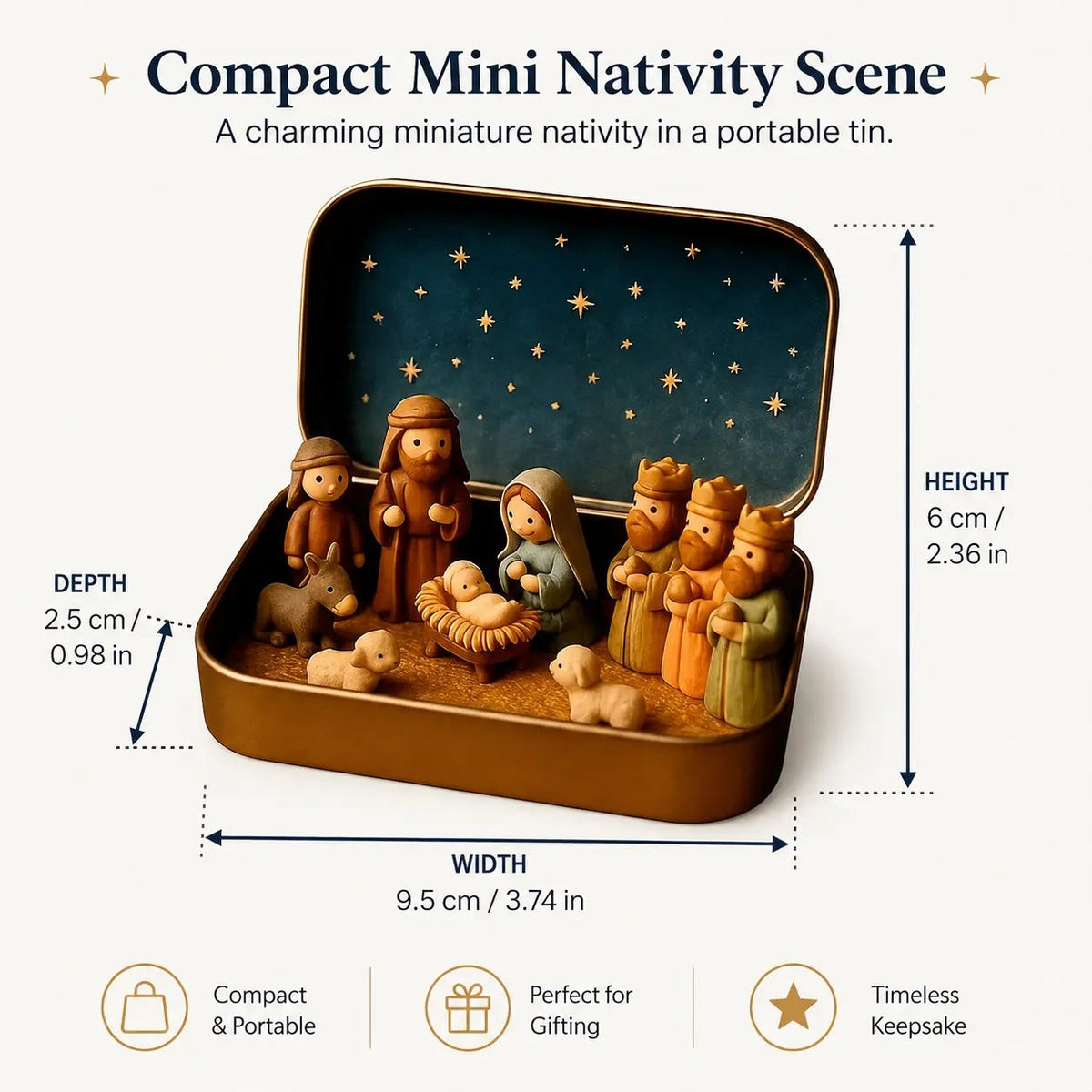 ✝️ Little Bethlehem™ – Pocket Nativity Scene Set✝️