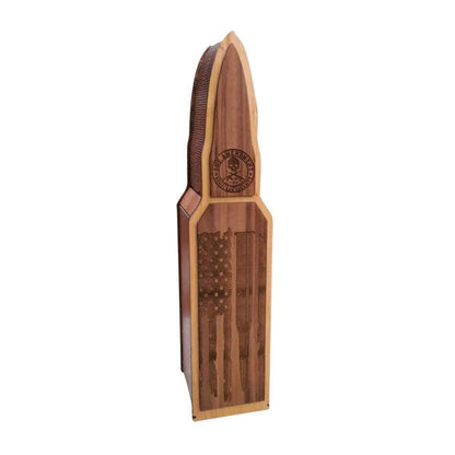 2nd Amendment Whiskey holder bullet flag wine holder Wooden flag box gun lover decor acacuss