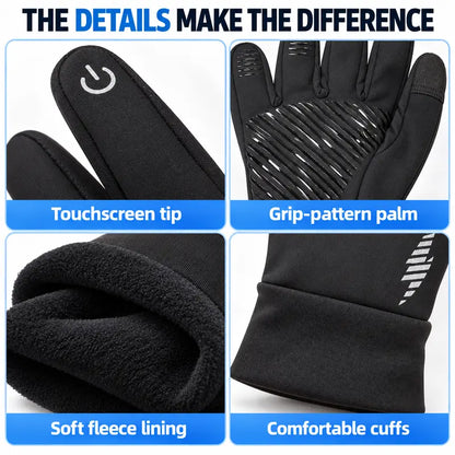 ❄️Unisex Winter Fashion Gloves - Warm Fleece-Lined, Touchscreen-Compatible, Anti-Slip Grip for Cycling, Driving, Outdoor Sports