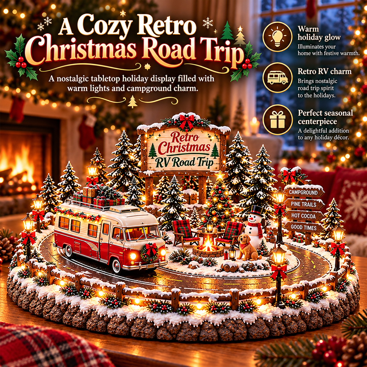 🚐🎄 Retro Christmas RV Road Trip