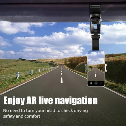 🔥HOT SALE-📱New 1080° Multi-function Sun Visor Universal 360 Degree Rotating Phone Holder✨