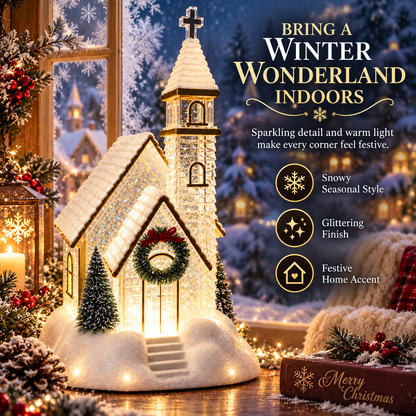 🎄 Enchanted Musical Snowfall Christmas Lantern with Glowing Lights