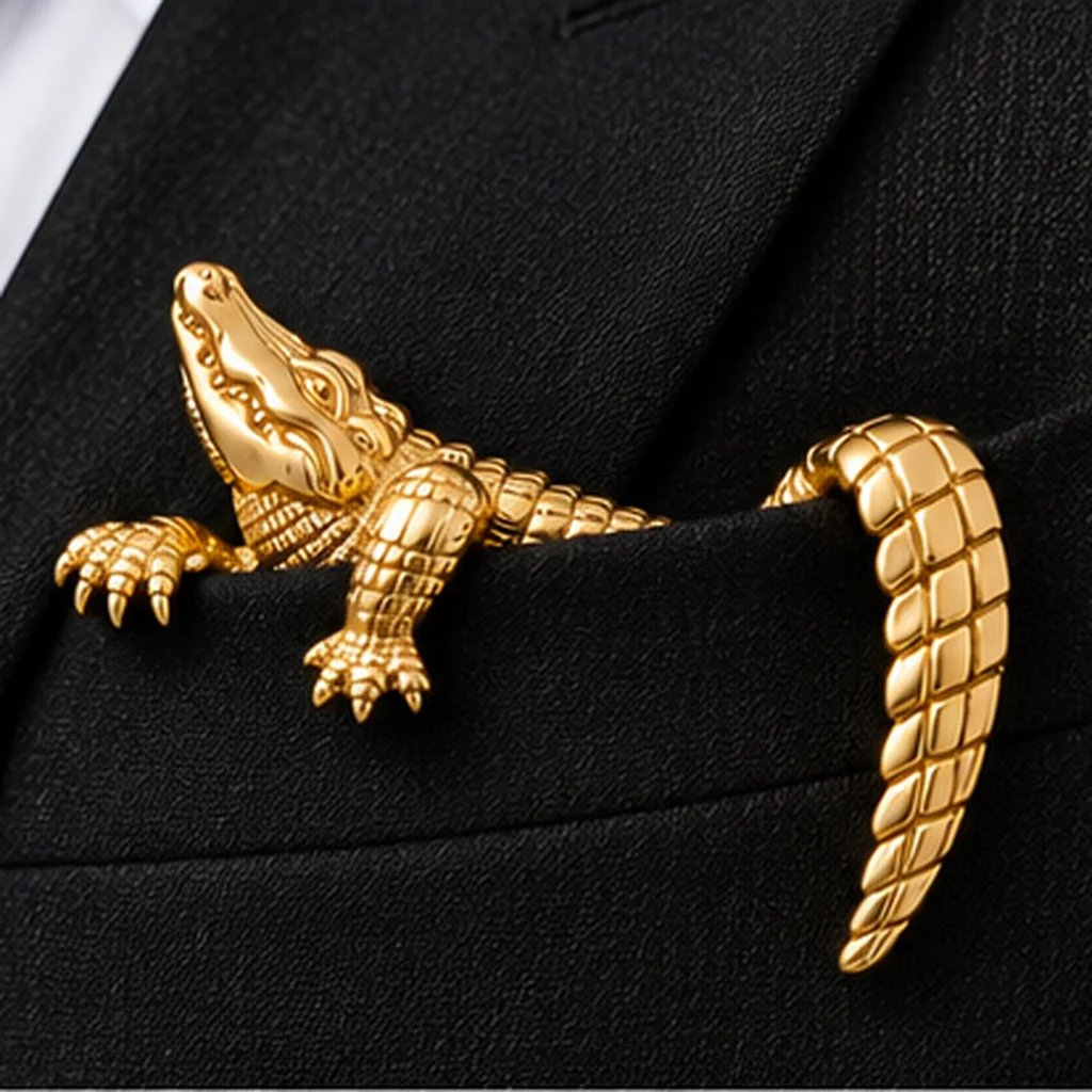 ✨ Luxury Sculpted Animal Brooch – Premium Statement Piece for Suits & Blazers