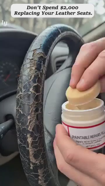 Leather repair cream – fills deep scratches & cracks, restores smooth feel, safe for all leather types