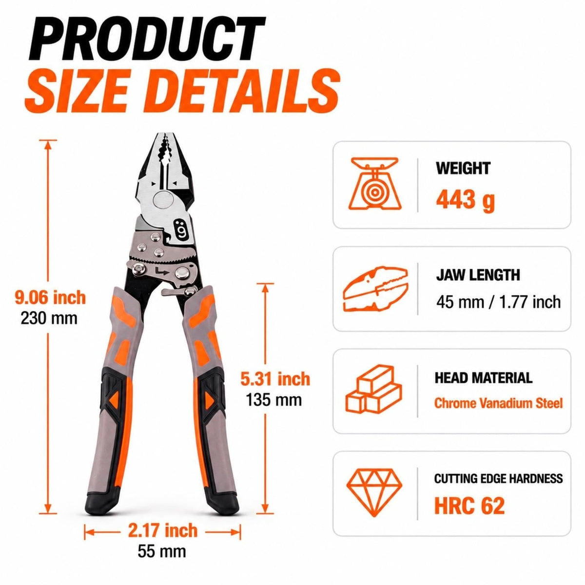 55-Steel Self-Locking Anti-Skid Ratchet Pliers | Heavy-Duty Wire Cutters & Holding Tool, Hands-Free Grip DIY Hardware for Automotive & Plumbing Projects 🔧⚙️