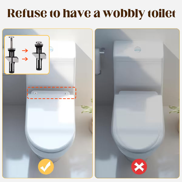 Heavy-Duty Toilet Seat Bolt Kit 🔧 – 2-Piece Replacement Set