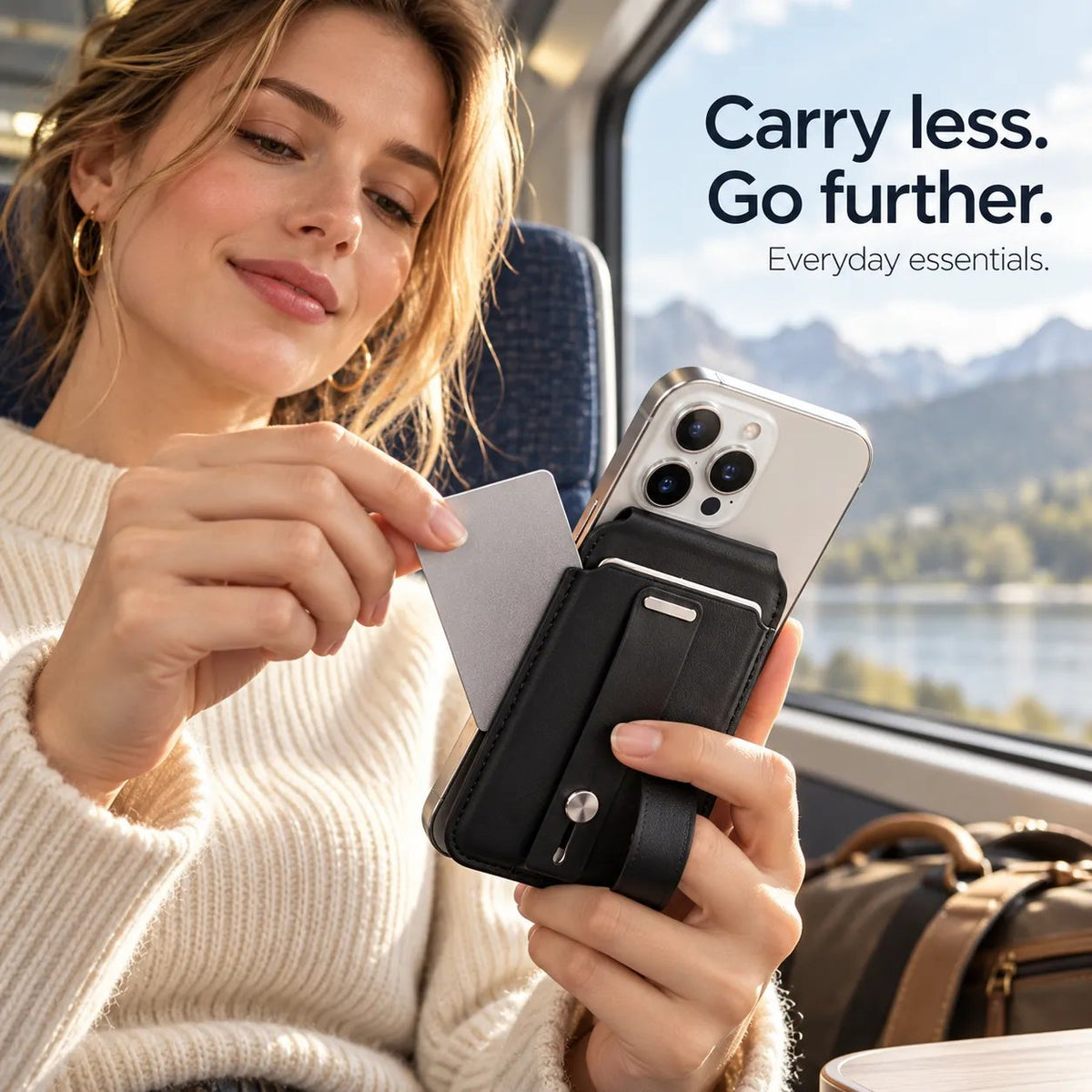 📱💳Magnetic Wallet Card Holder with Built-in Locator – Works with Apple Find My, RFID Blocking & MagSafe Stand 📱