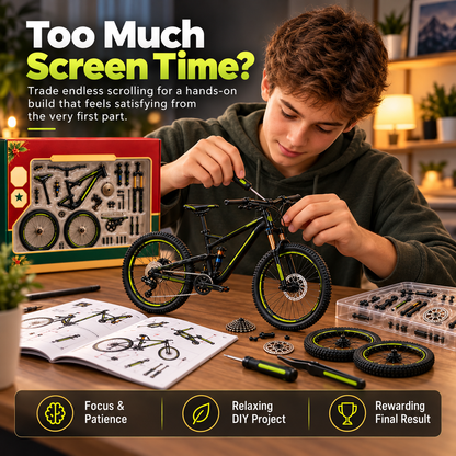 🔥LAST DAY 50%🚵‍♂️🛠️ DIY Mountain Bike Model Building Kit