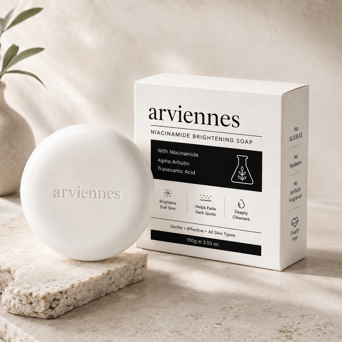 ✨ Niacinamide Brightening Cleansing Bar | For Dull & Uneven-Looking Skin 🧼