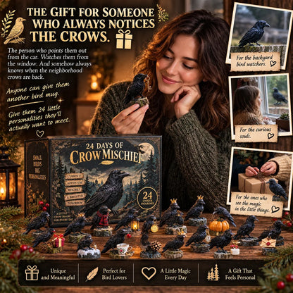 24 Days of Crow Mischief — 24 Clever Little Troublemakers 🖤