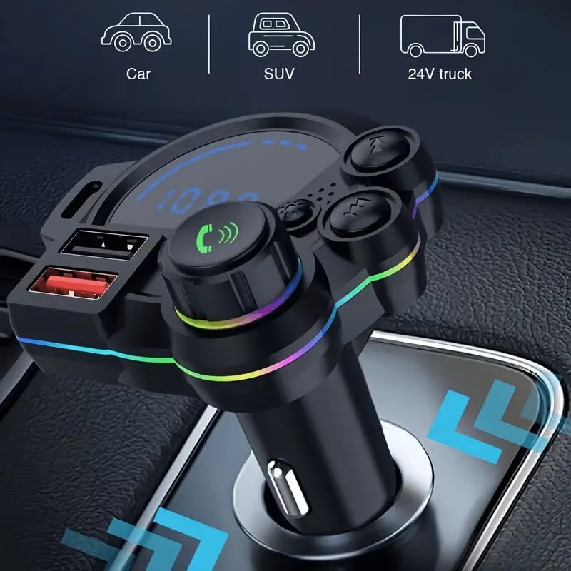 PD30W Bluetooth 5.3 FM Transmitter Car Charger