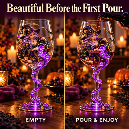🎃 Halloween Decorative Wine Glass Collection | 5 Spooky Designs