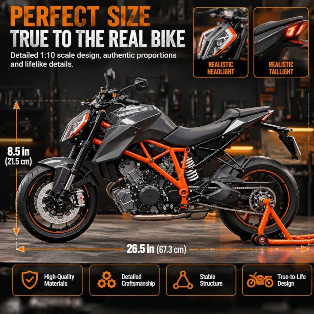 🔥LAST DAY 50%🏍️ Motorcycle Model Kit – 1:6 Scale DIY Assembly & Fuel-Powered Engine