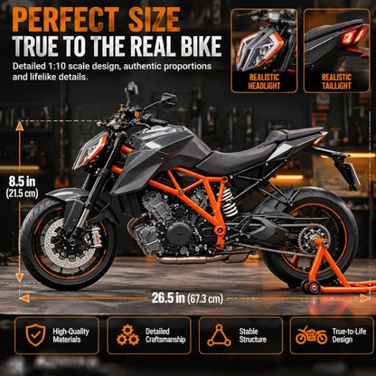 🔥LAST DAY 50%🏍️ Motorcycle Model Kit – 1:6 Scale DIY Assembly & Fuel-Powered Engine