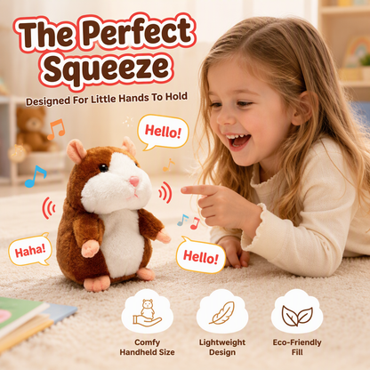 🥳2026 HOT SALE🥳💞50K+ SOLD! 🐹✨ 50% OFF! Talking Hamster Plush – repeats whatever you say, auto head-shaking, hilarious fun for kids & adults. Perfect gift & pet entertainment! 🎁💚