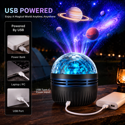 🦖🎁360° Smart Holographic Starry Sky Projector (HD Smart Dynamic 5D)