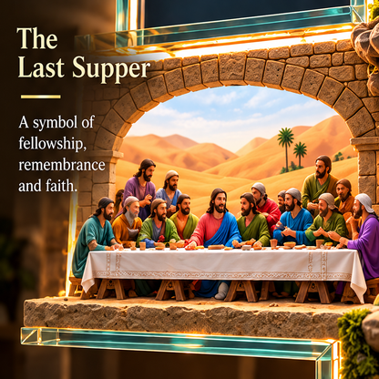 ✝️ The Story of Jesus Cross Lamp – 6 Illuminated Scenes of Faith & Christmas Hope ✨