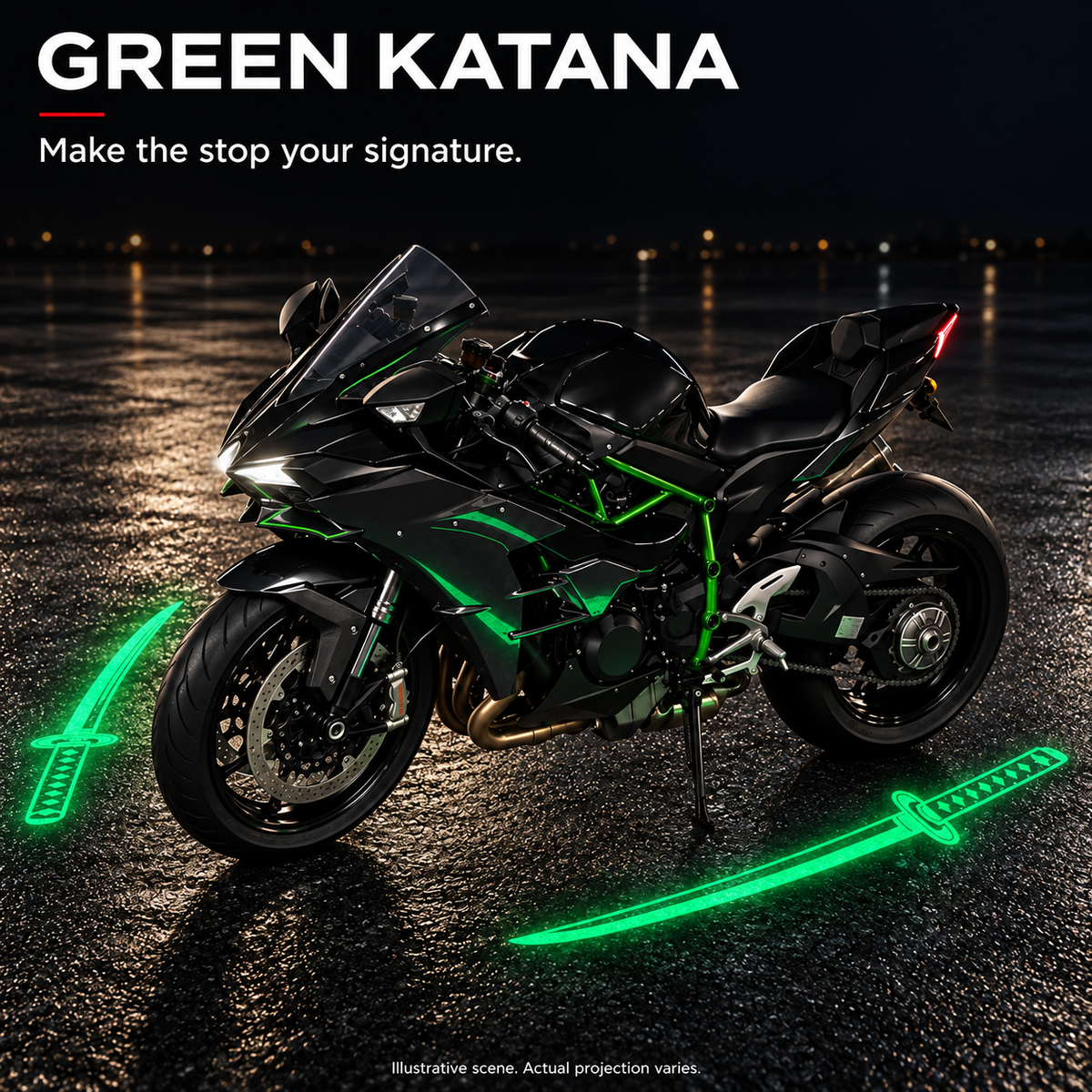 🔥 LAST DAY 50% OFF 🏍️ IP67 Waterproof & Dustproof Angel Wing Motorcycle LED Projector Lights (1 Pair)