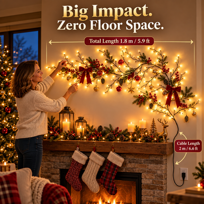 🎄 GlowBranch™ Christmas Wall Tree Lights | Flexible LED Branch Decor