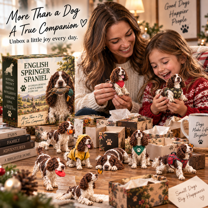 🎁 24 Days of English Springer Spaniels – 24 Adorable Surprises, One Unforgettable Christmas ❤️