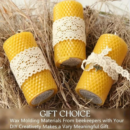 🔥HOT SALE🔥📢🕯️ DIY Beeswax Candle Making Kit (12-Piece Set) – Create Your Own Cozy Glow!