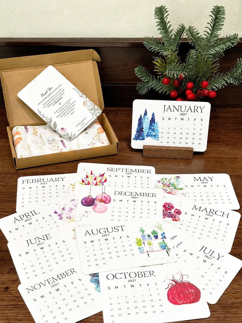 Plantable Seed Calendar 2027