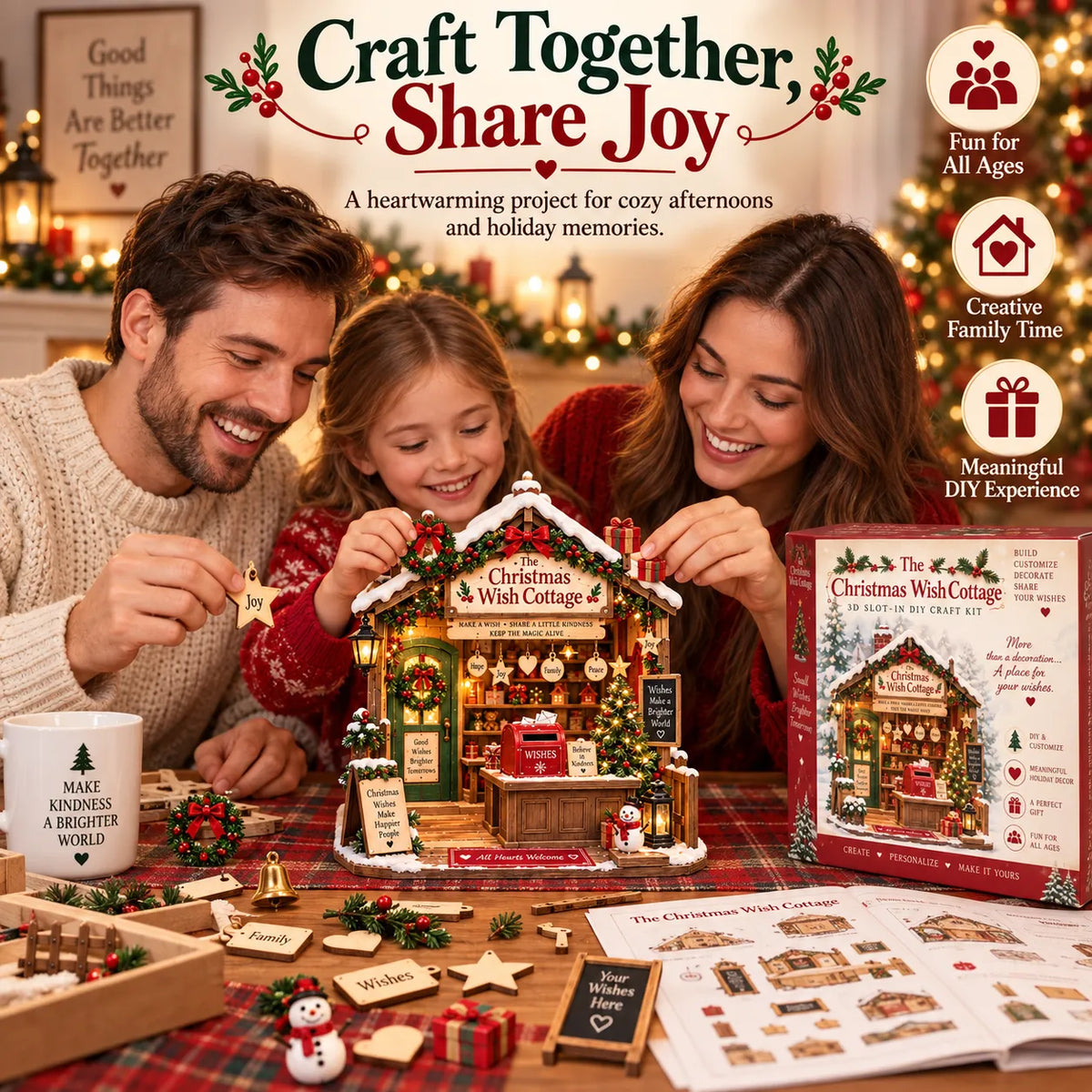 🎄 The Christmas Toy Shop™-DIY 3D Miniature House Kit