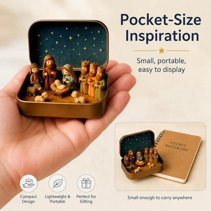 ✝️ Little Bethlehem™ – Pocket Nativity Scene Set✝️