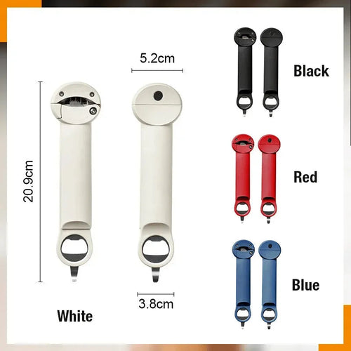 Multifunctional Magnetic Can Opener for Effortless Opening – Red ❤️