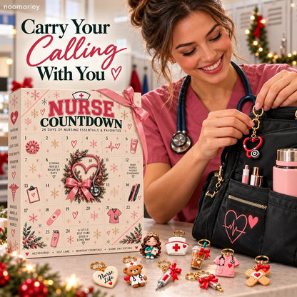❤️ CareHero™ 24-Day Advent Calendar – Heartfelt Holiday Countdown Gift for Nurses