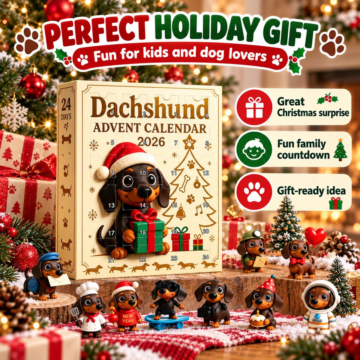 🐶🎄 Dachshund Advent Calendar ✨