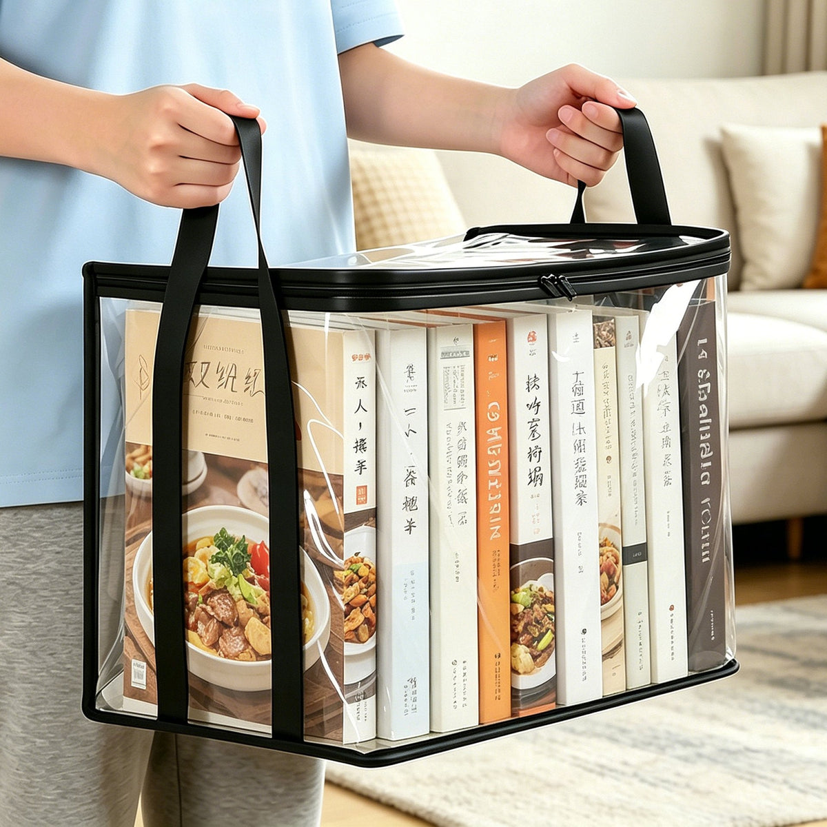 📦 Heavy-Duty Clear Storage Bag – Spacious Organizer for Clothes & Moving