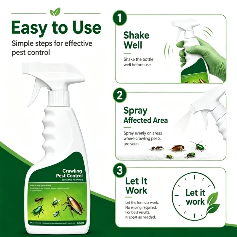 Multi-Purpose Pest Control Kit - For Roaches,Ants, Spiders, Bed Bugs & 40+ HouseholdPests, Indoor & Outdoor Application