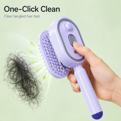 💆 3-in-1 Scalp Spray Massage Comb – Fine Mist Hair Brush with Red Light & Easy-Clean Design