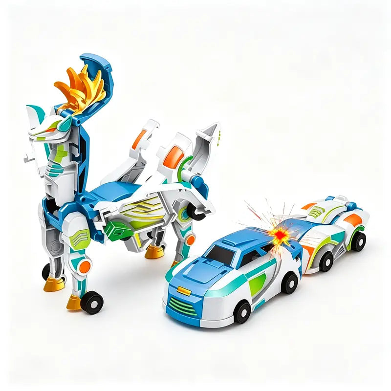 🚗2-in-1 Magnetic Transforming Dragon Car Toy – Racing Car Set