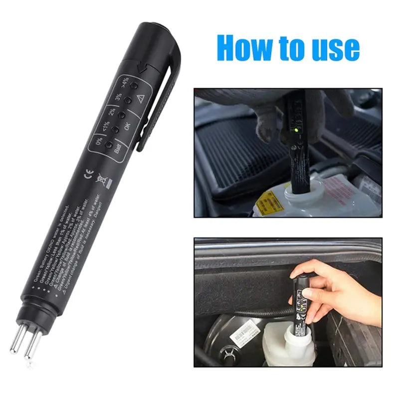 🚗 Portable Brake‑Fluid Tester Pen for DOT 3 / DOT 4 / DOT5