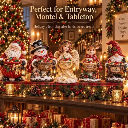 🎅 5-in-1 Festive Lighted Candy Bowl Collection – Christmas Tabletop Decor