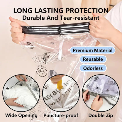 🔥HOT SALE-Cordless Travel Vacuum Storage Compression Bag Set✨